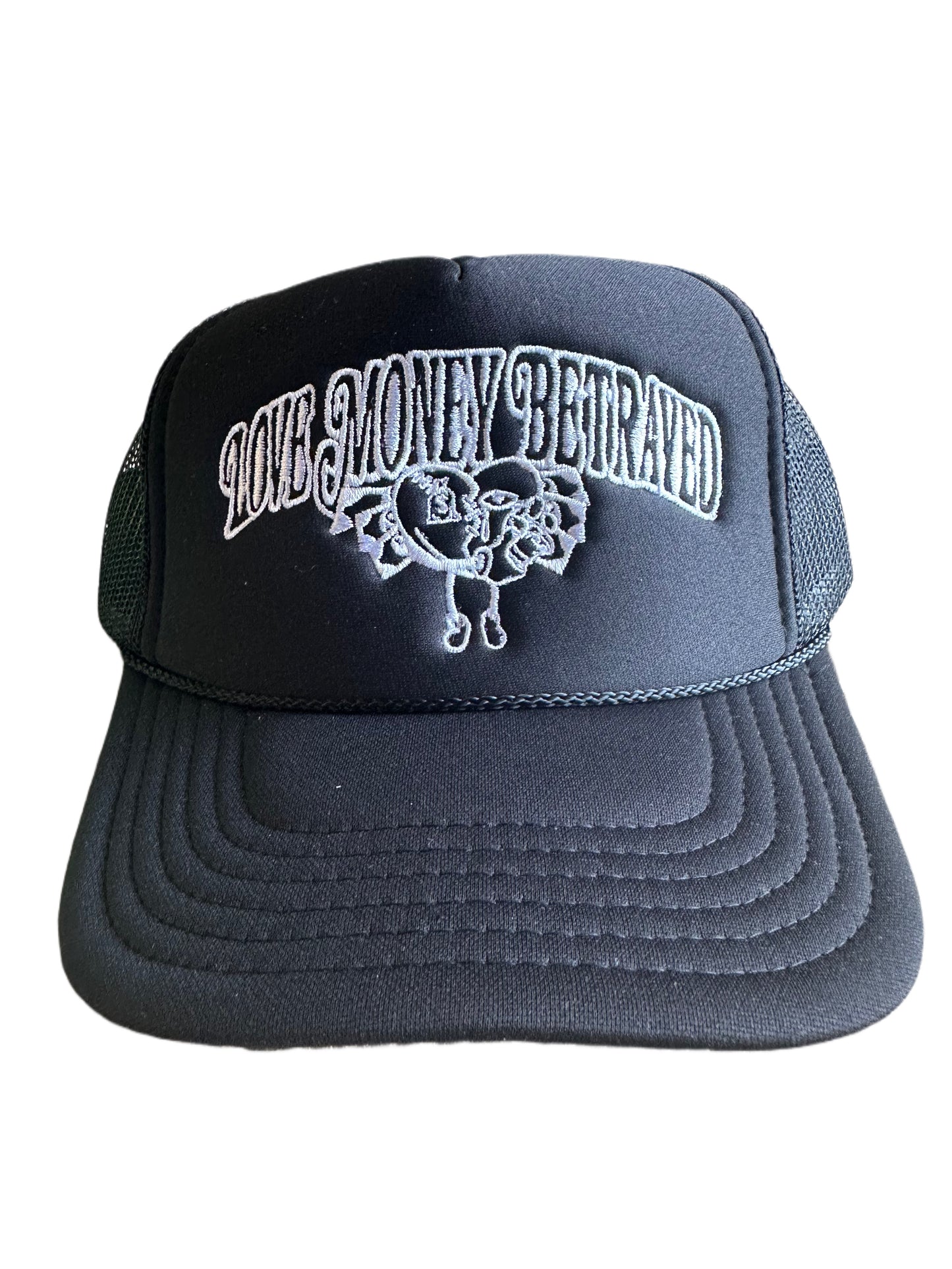 Love Money Betrayed Trucker Hat