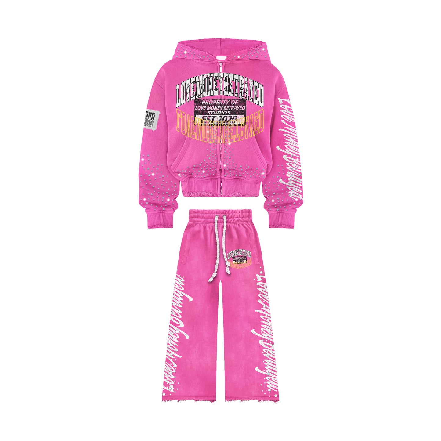 Nova Luxe Flared Rhinestone Sweatsuits