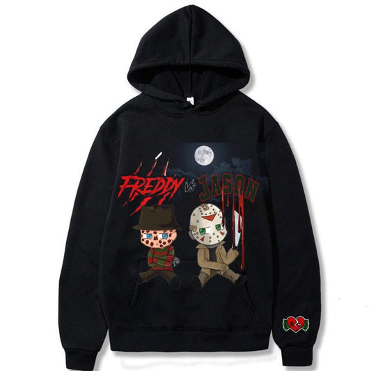 Freddy vs Jason Hoodie - shopdumbcreez